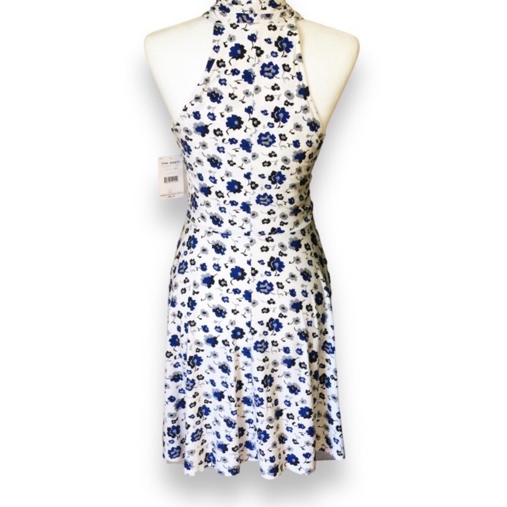 🎉HP🎉 FREE PEOPLE Crisscross Halter Floral Mini Dress – Small – NWT - Picture 8 of 15